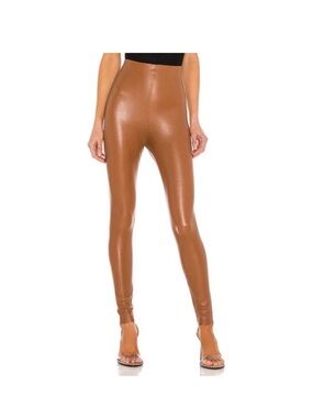 Commando NWT High-Rise Faux Leather Leggings in Cocoa